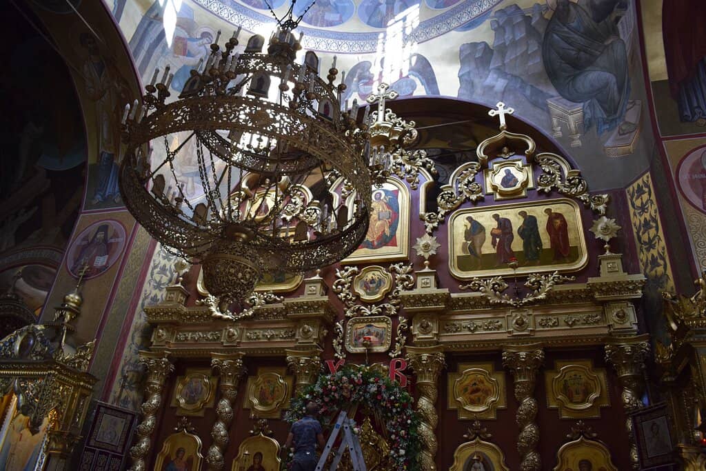 Rich Interior and Frescoes