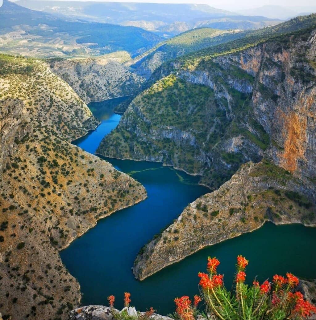 Akçay River's Emerald Waters