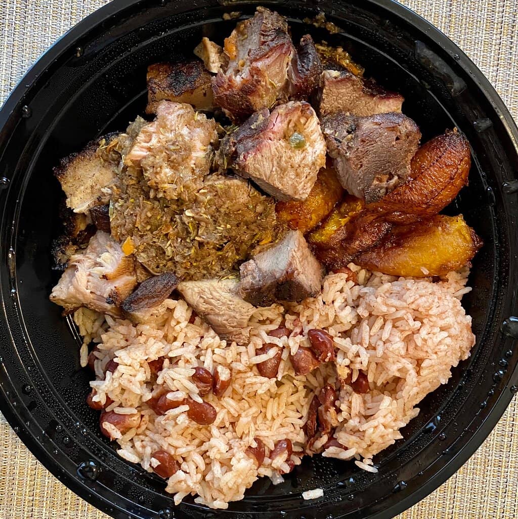 Signature Oxtail and Jerk Chicken