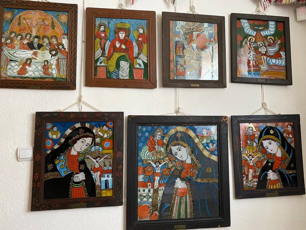 19th Century Glass Icons