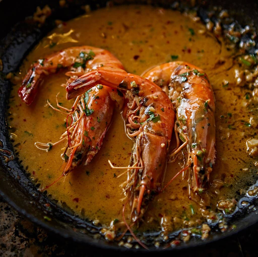 Langostinos al ajillo