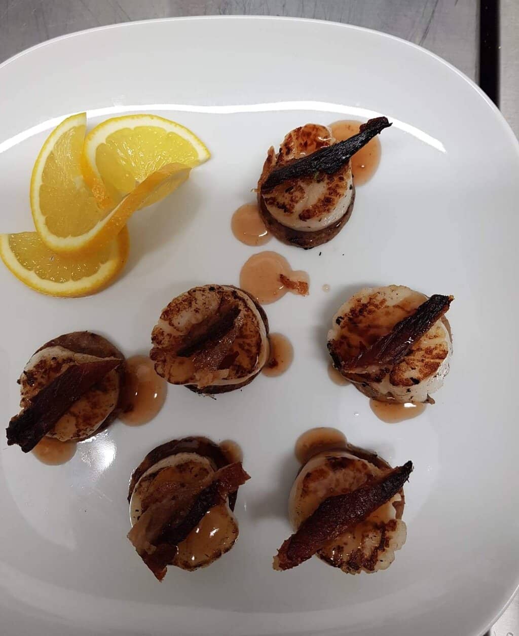 Cornish Scallops with Black Pudding