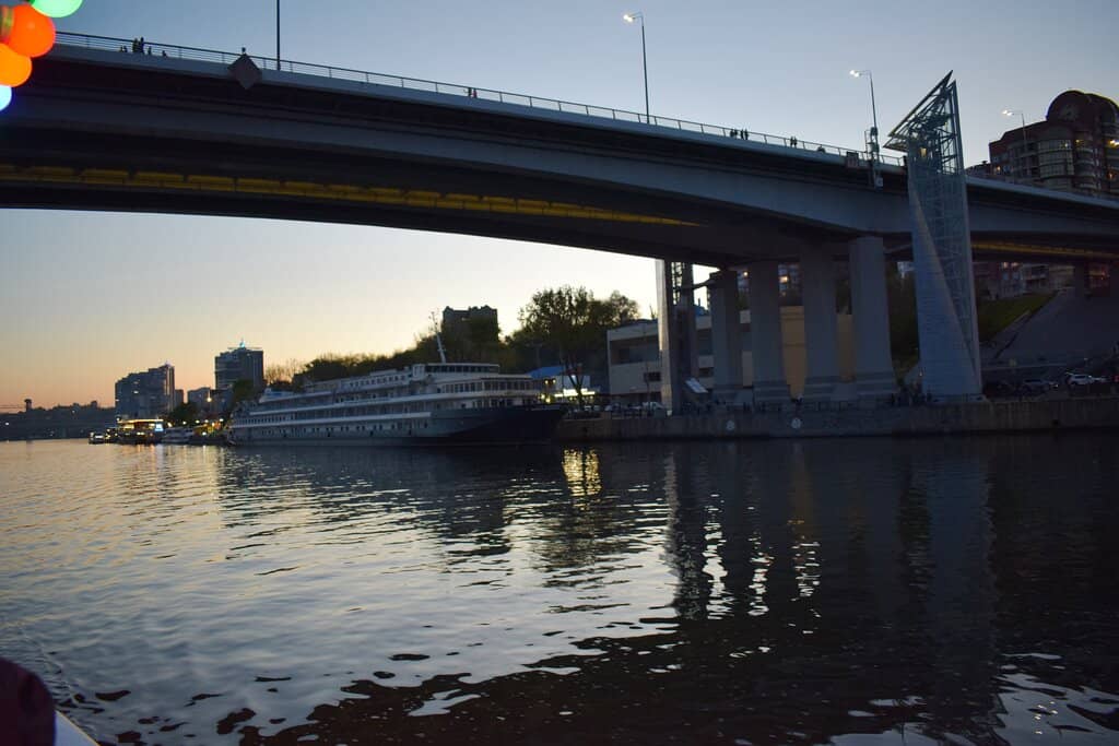 Sunset and City Lights