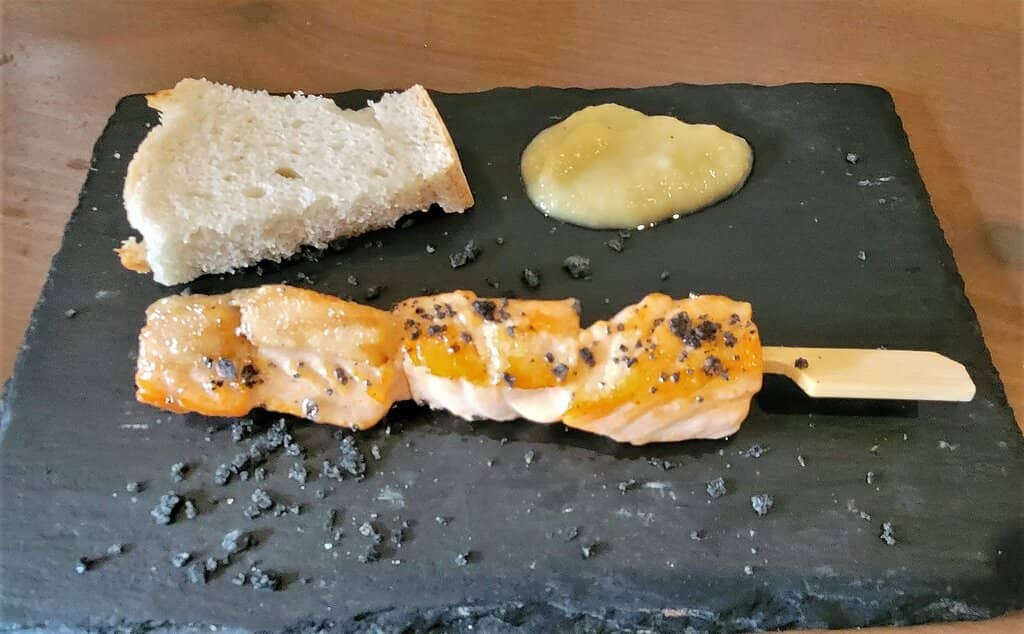 Pincho de salmón