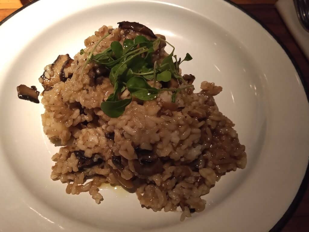 Risotto con hongos