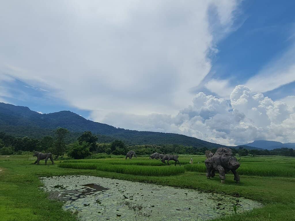 Overwater Bamboo Huts
