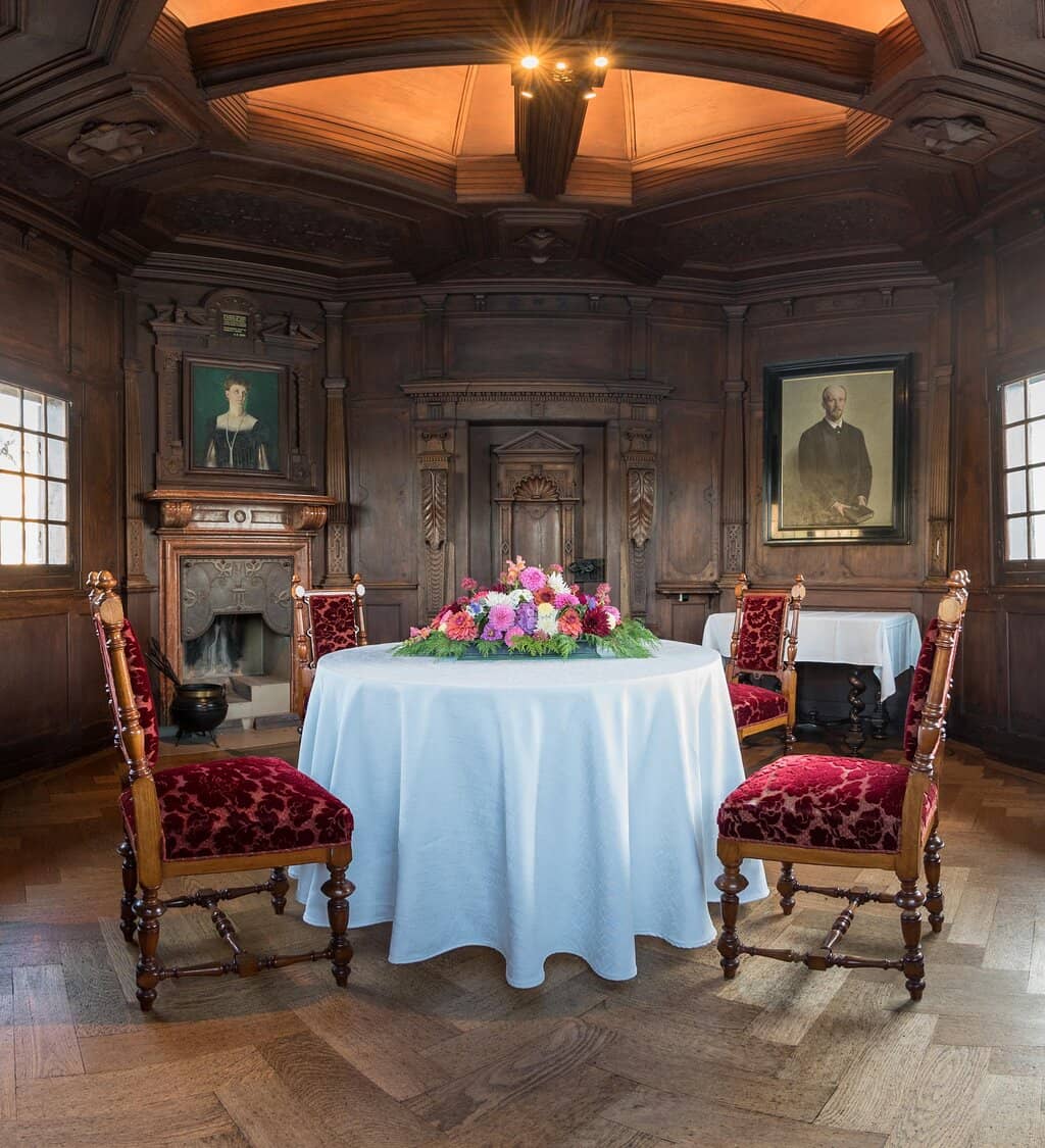 The Castle's Lakeside Silhouette