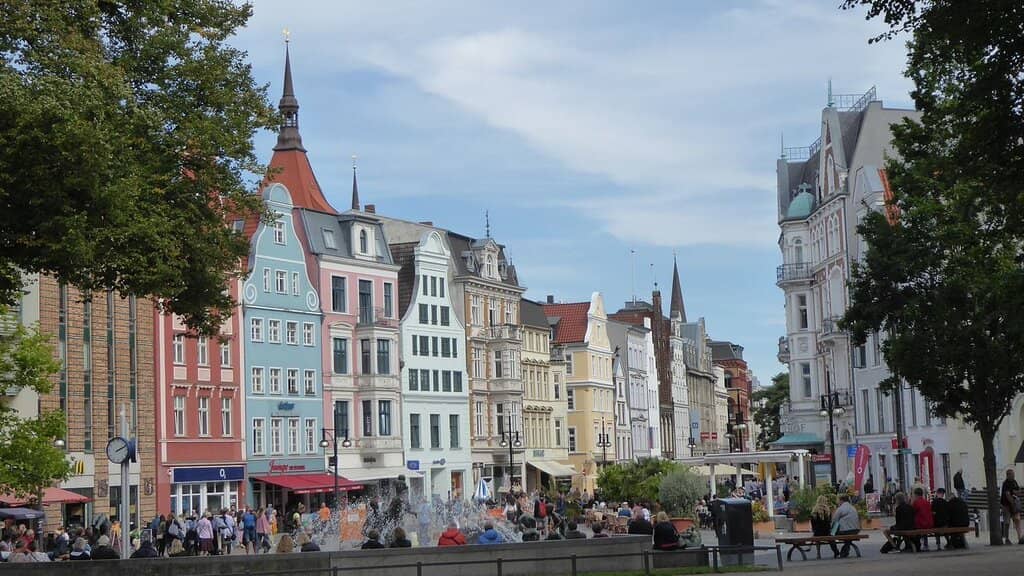 Bustling Shopping Scene