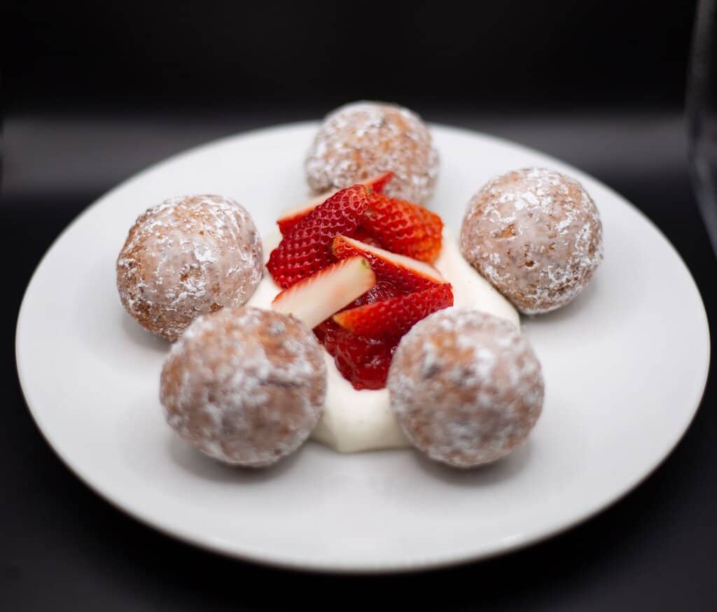 Strawberry Cheesecake Fritters