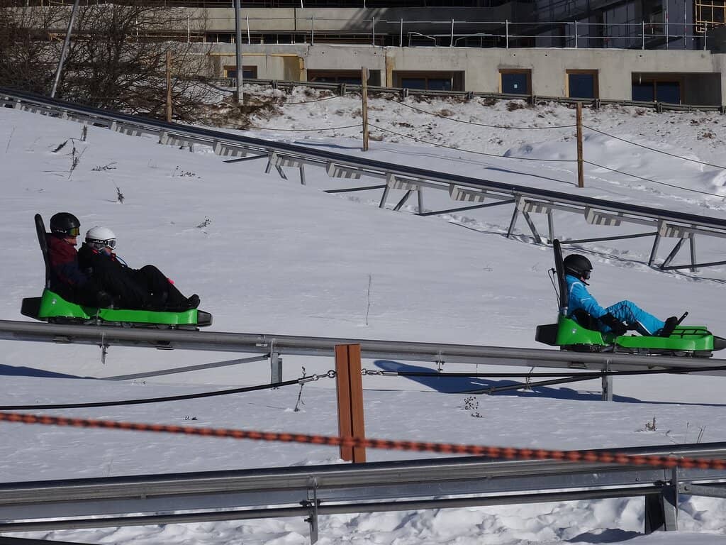 Scenic Ski Slope Setting