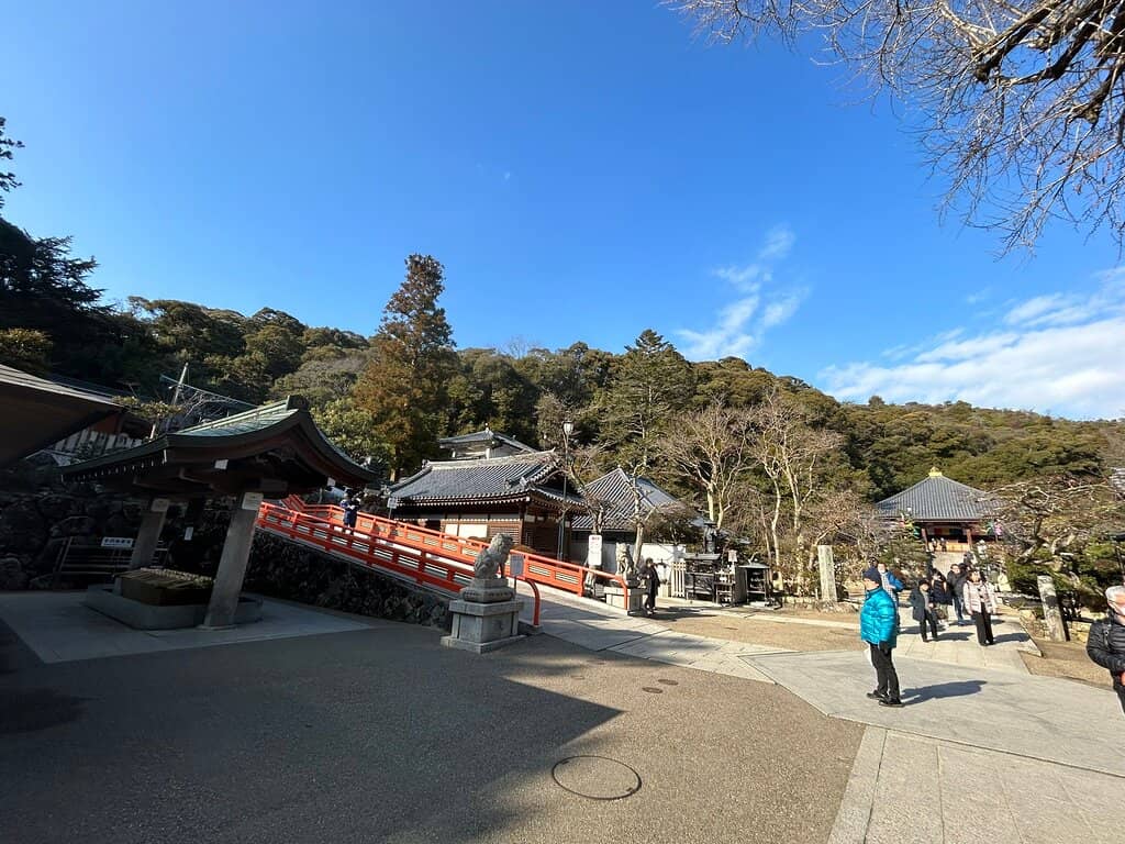 Waterfall and Buddha Statue