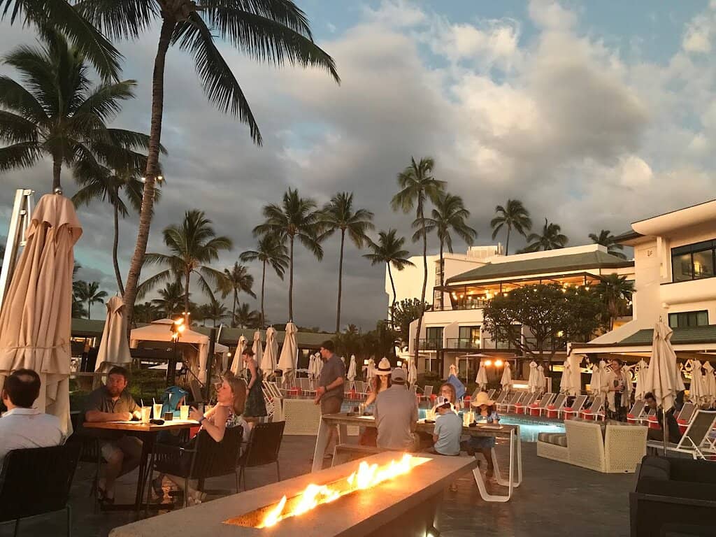 Vibrant Poolside Ambiance