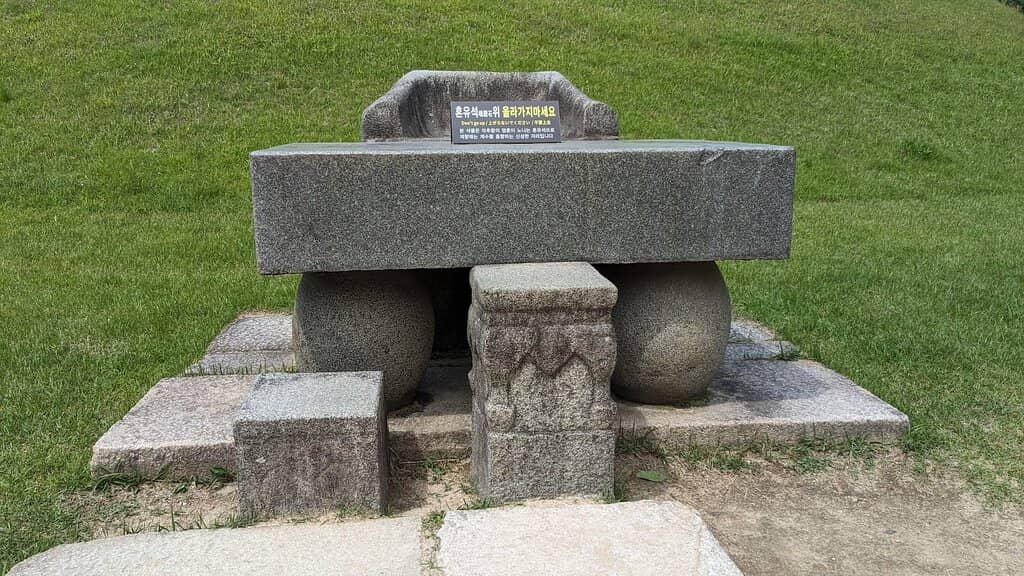 Stone Seat Inside the Tomb