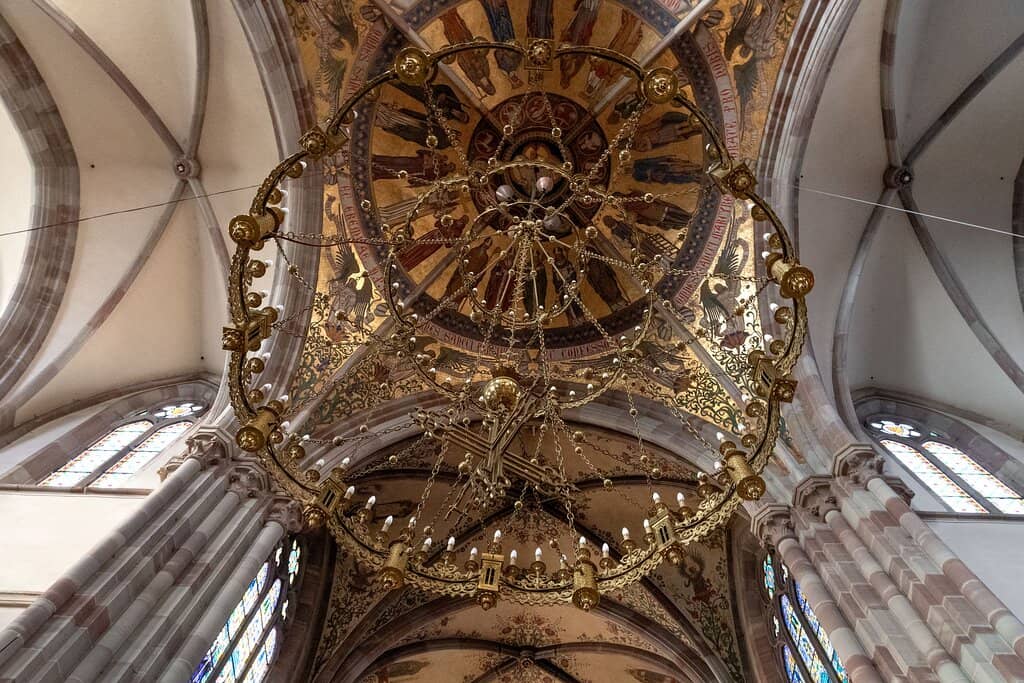 Rose-Colored Sandstone Exterior