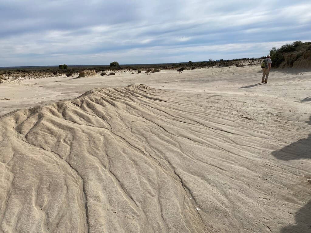 Sunset over Lake Mungo