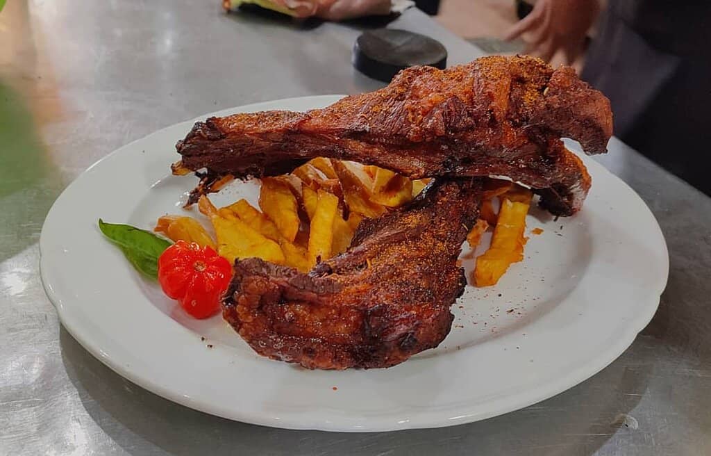 Costillas de cerdo fritas