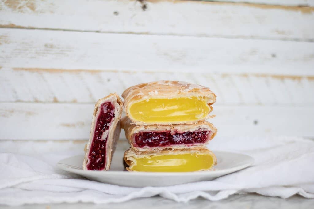 Lemon and Raspberry Fry Pies