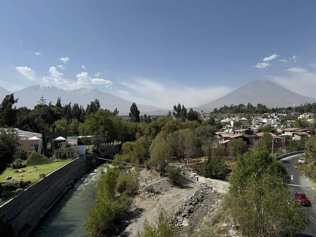 Panoramic Misti Volcano Views