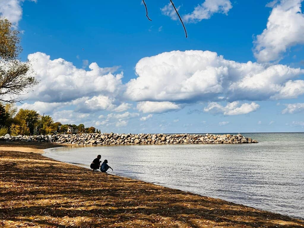 Expansive Sandy Shoreline