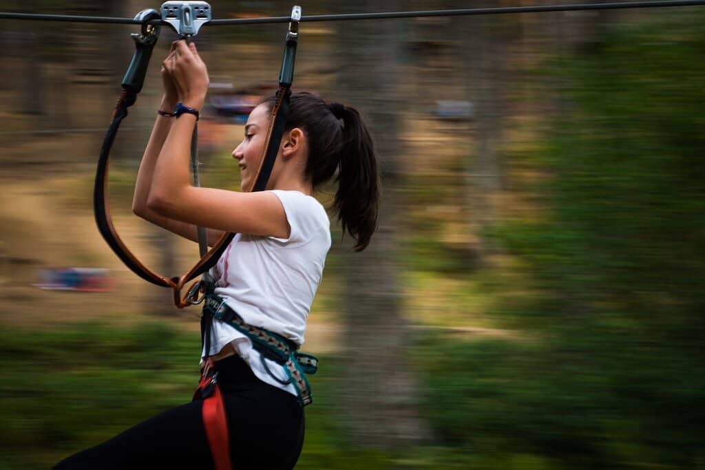 Zip Lining Thrills