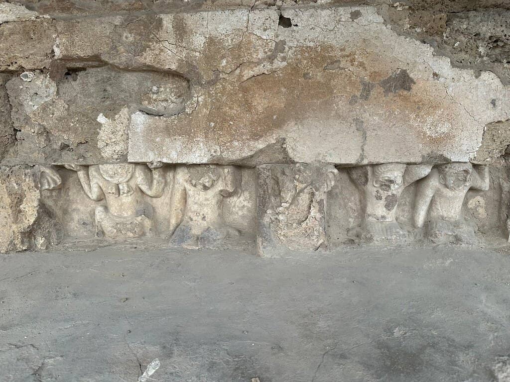 Votive Stupas and Monastic Cells