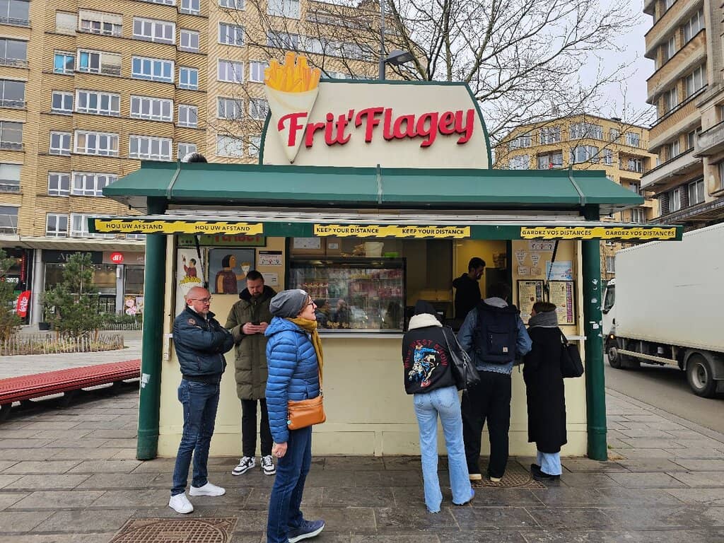 Vibrant Flagey Plaza Location