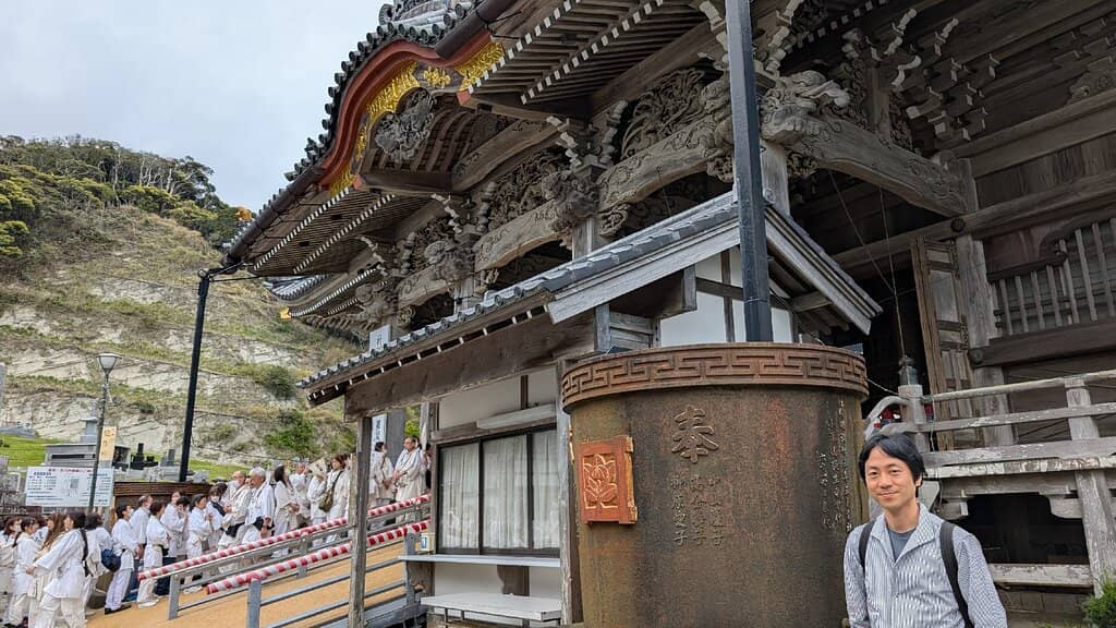 White Temple on Cliffs