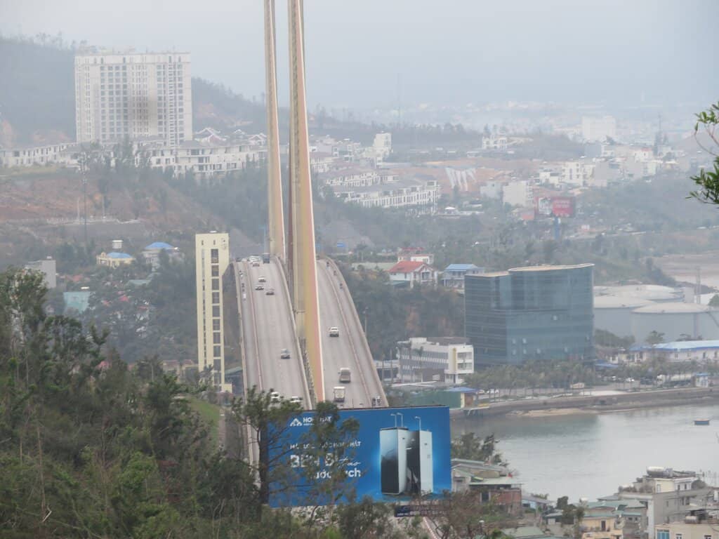 Bai Chay Bridge at Night