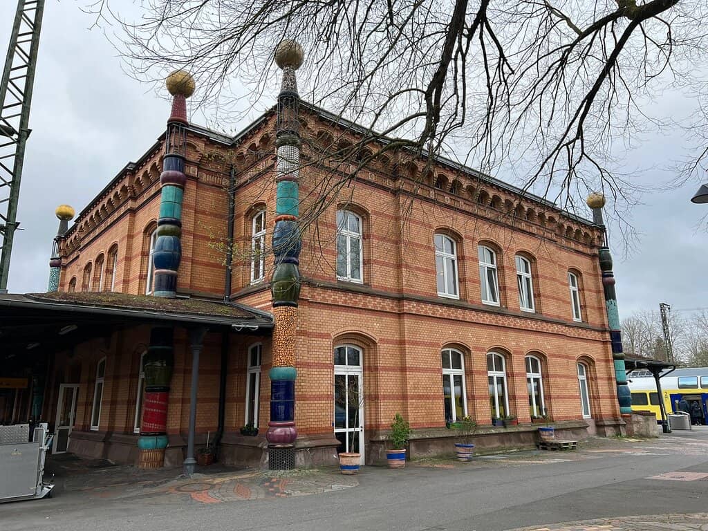 Vibrant Mosaics and Sculptural Elements