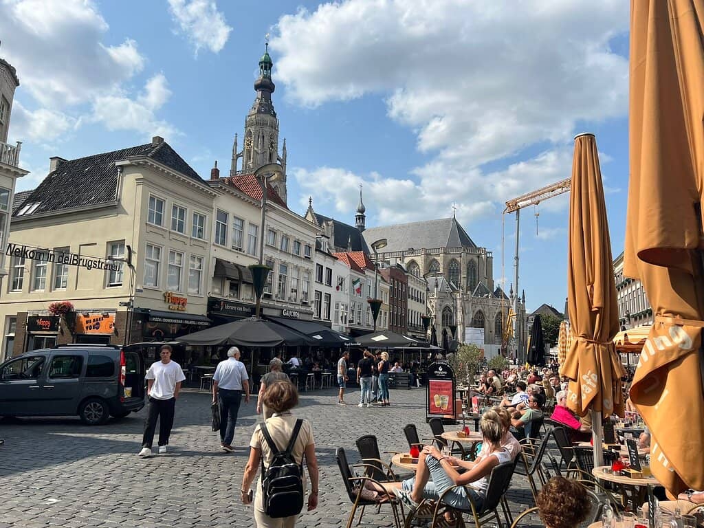 Festive Market Atmosphere