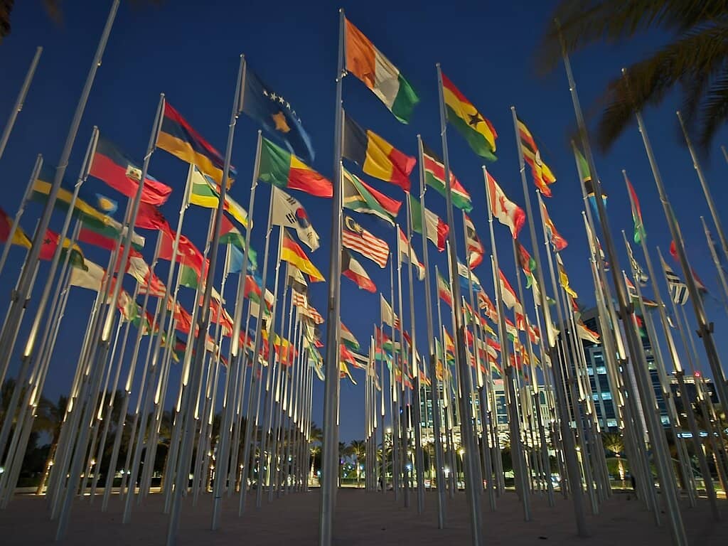 The Grand Display of 119 Flags