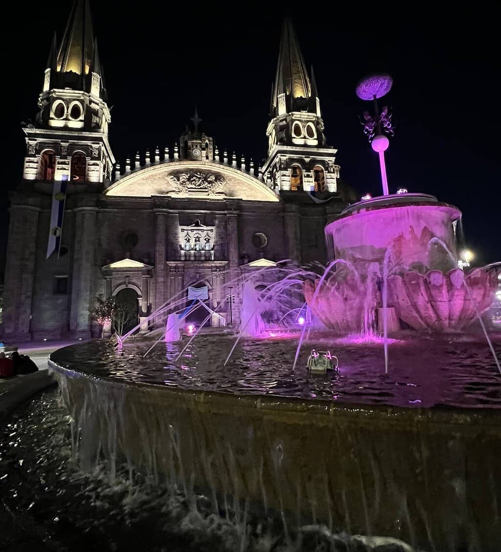 Cathedral's Evening Spectacle