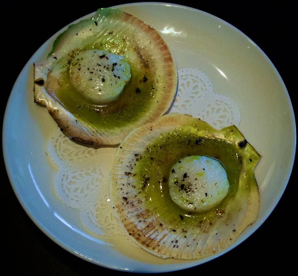 Baked Half Shell Scallops