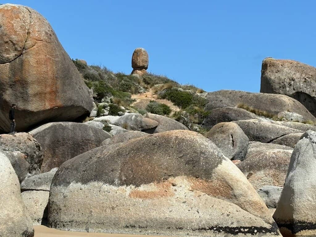 Whisky Bay's Iconic Red Rock