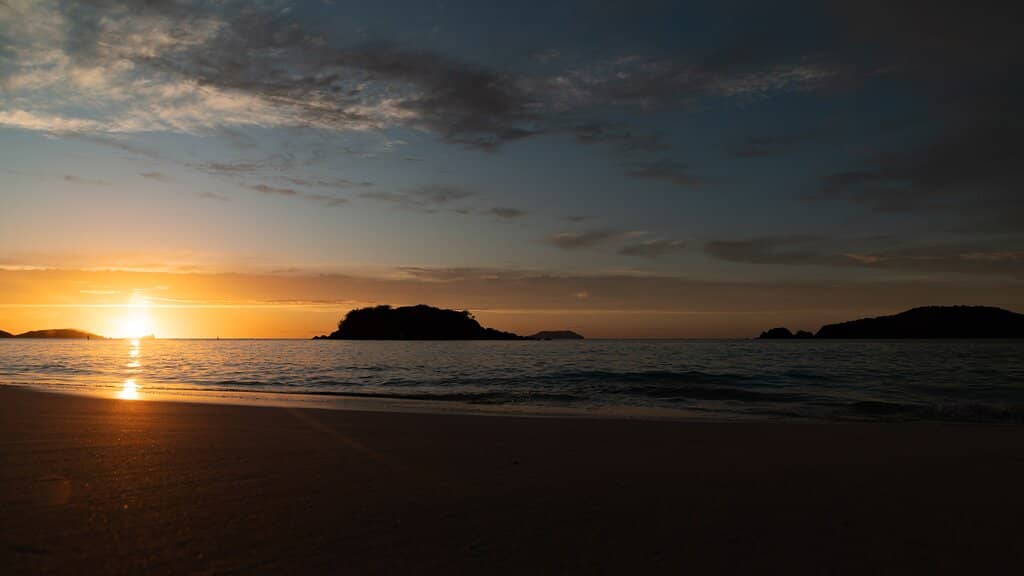 Expansive White Sand Shore