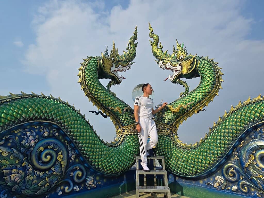Dragon & Crystal Globe Sculpture