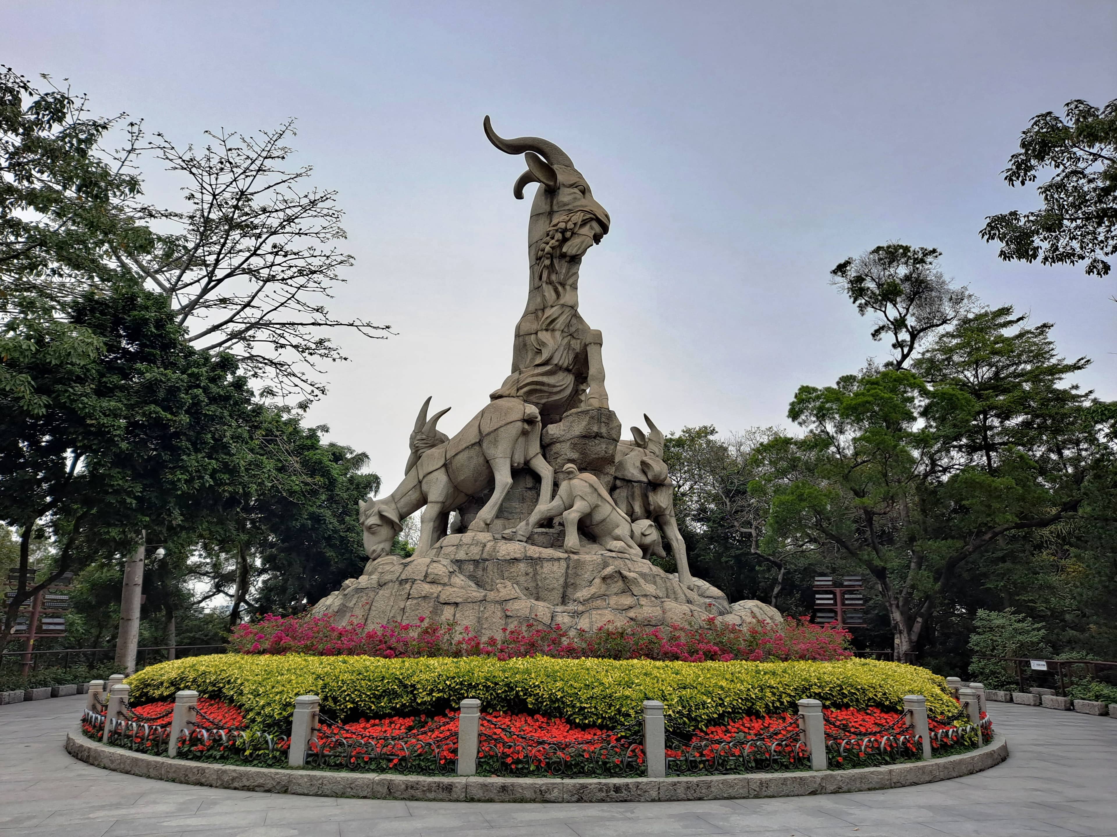 Five Ram Sculpture
