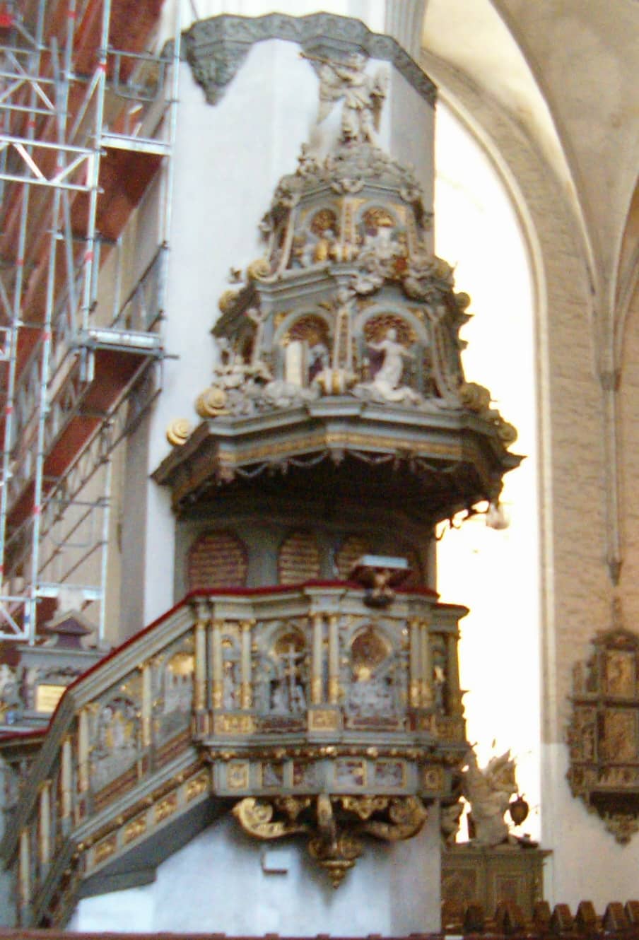 Historic Altar and Pulpit