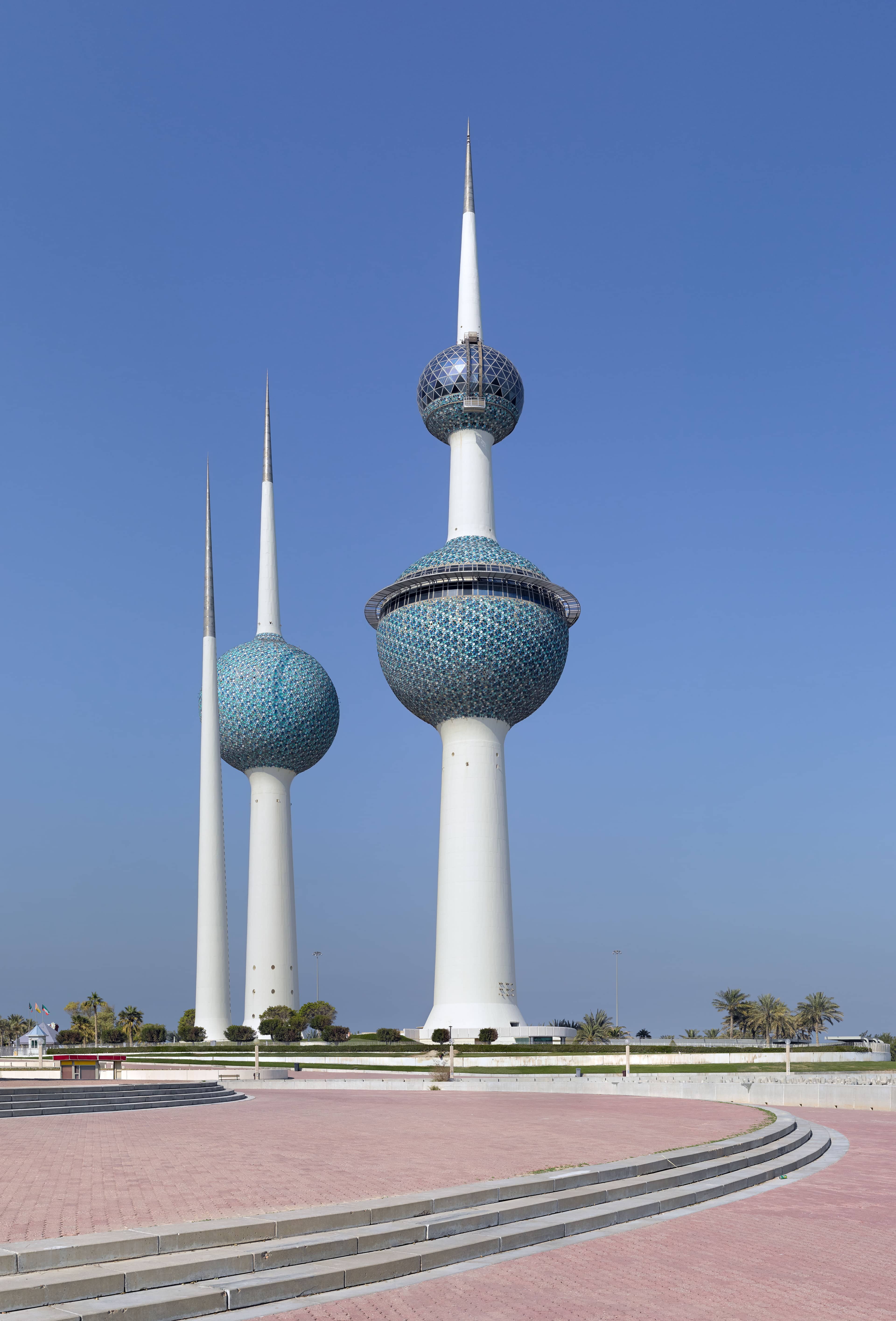 Iconic Blue-Tiled Towers