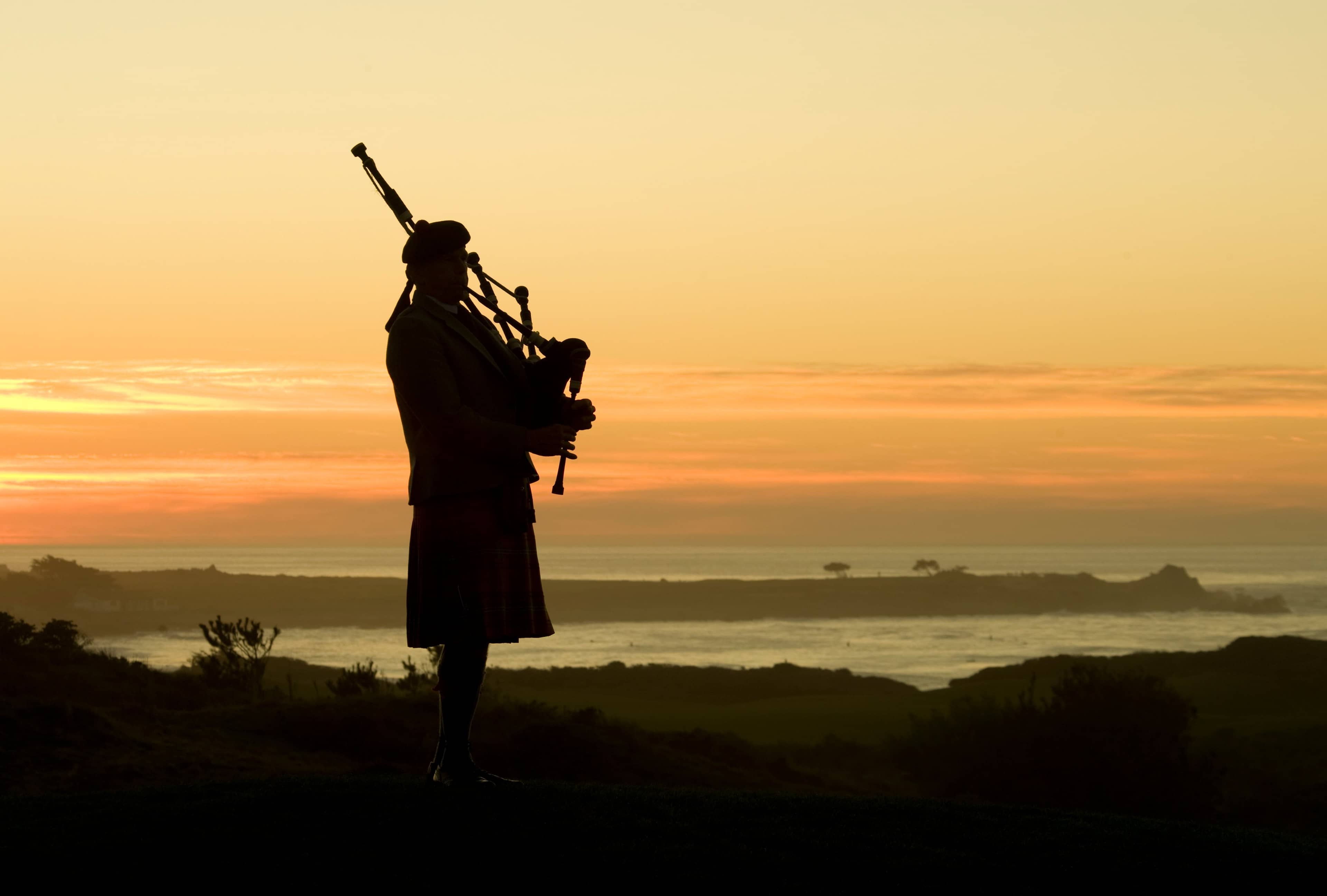 The Sunset Bagpiper