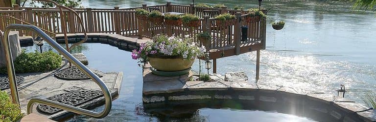 Community Pool With View Of Rio Grande River Looking East