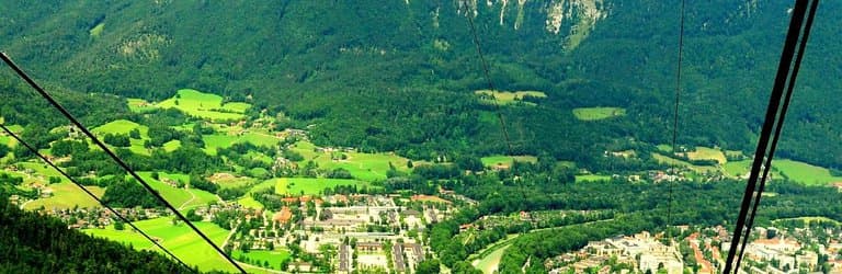 Blick aus der Seilbahn