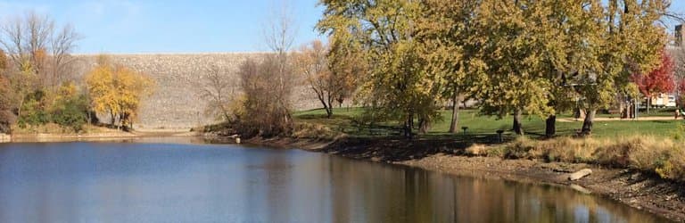 The lake downstream