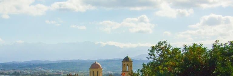 View of Monastery of Our Lady of Gonia from Orthodox Academy