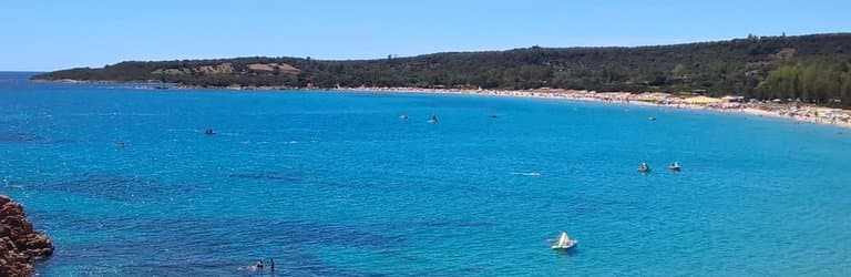 Panorama sulla Spiaggia di Cea (Is Scoglius Arrubius)