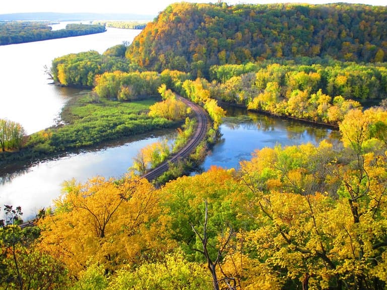 The view from the first overlook north of the visitor center