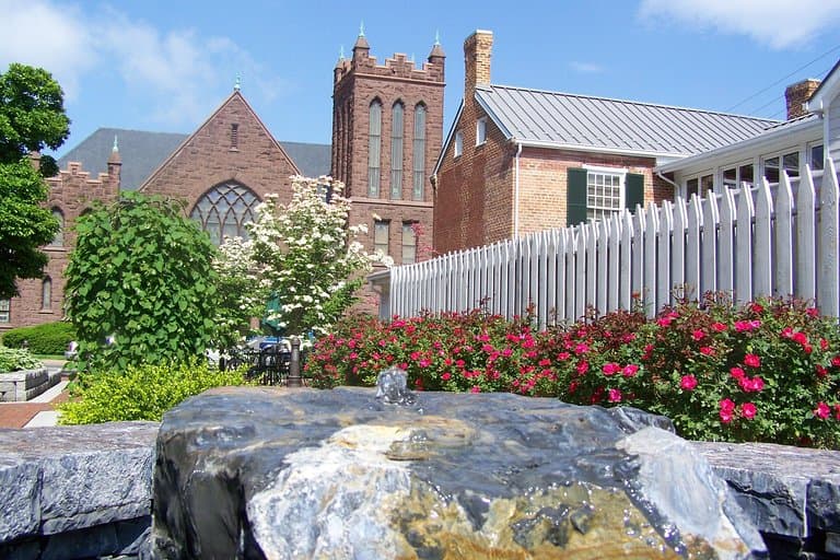 Our fountain in the courtyard
