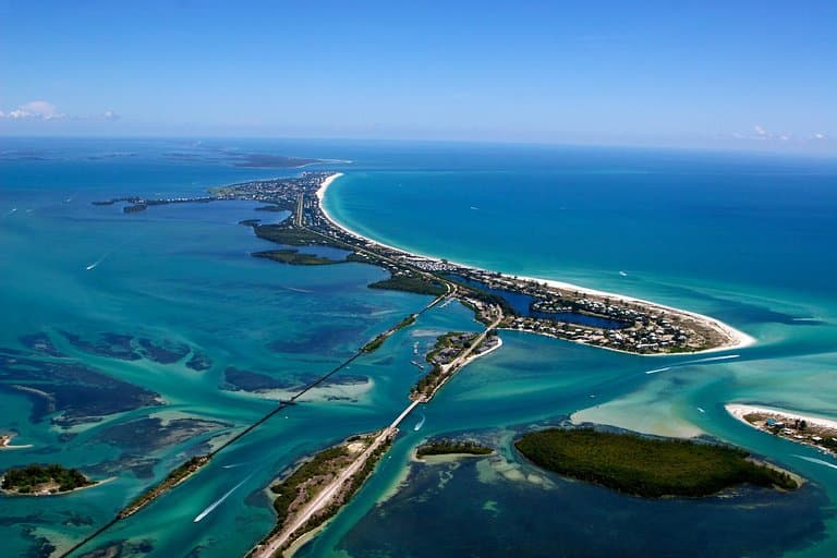Bridge going into Boca Grande Florida...
