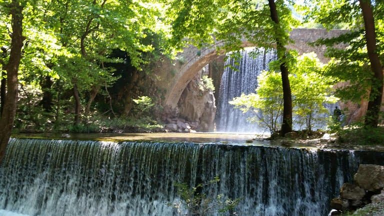 Palaiokarya’s stone bridge