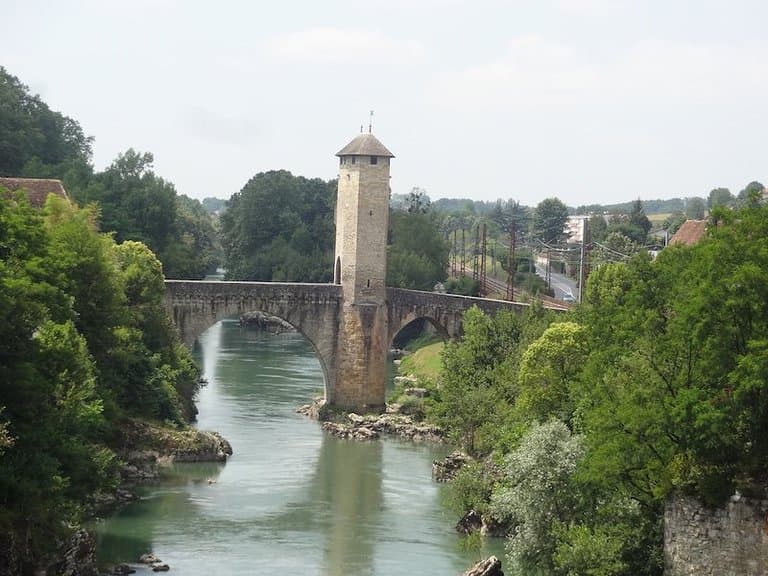 Pont vieux, Orthez (Pyrénées-Atlantiques, Nouvelle-Aquitaine), France.